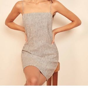 Reformation Current Season Linen  backless Dress